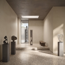 MILZETTI - 47X47 PEBBLE, LINEN, BRUSHED